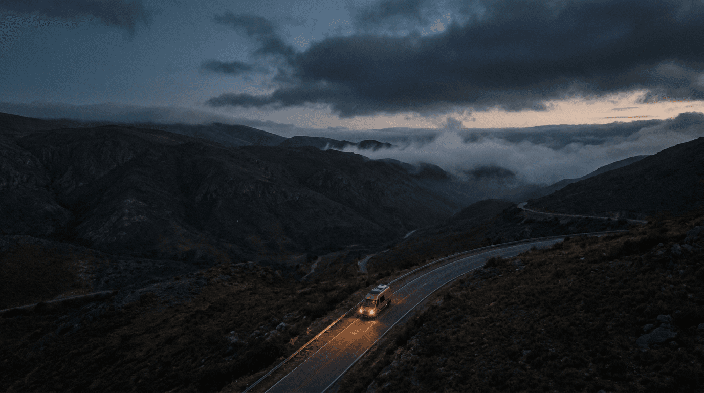 Ruta de montaña en las Sierras de Córdoba